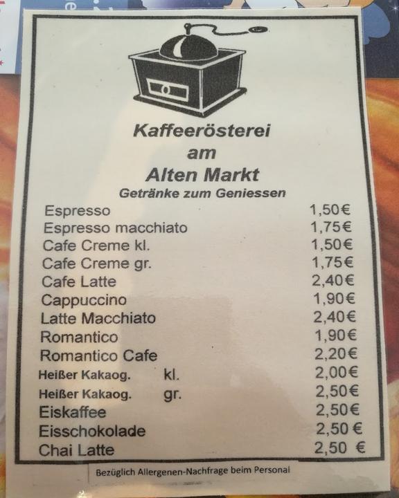 Kaffeerösterei am Alten Markt